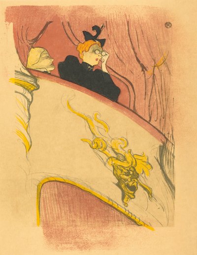 Loge mit der vergoldeten Maske von Henri de Toulouse-Lautrec