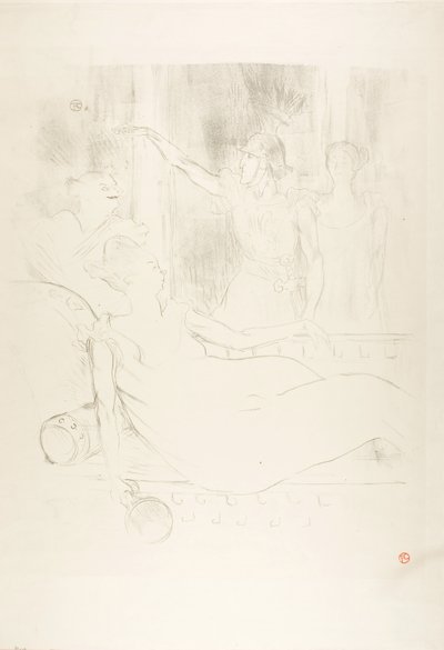 Madame Simon-Girard, Brasseur und Guy in La belle Hélène von Henri de Toulouse-Lautrec
