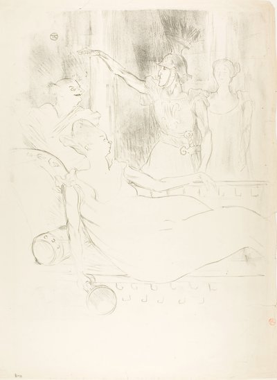 Madame Simon-Girard, Brasseur und Guy in La belle Hélène von Henri de Toulouse-Lautrec