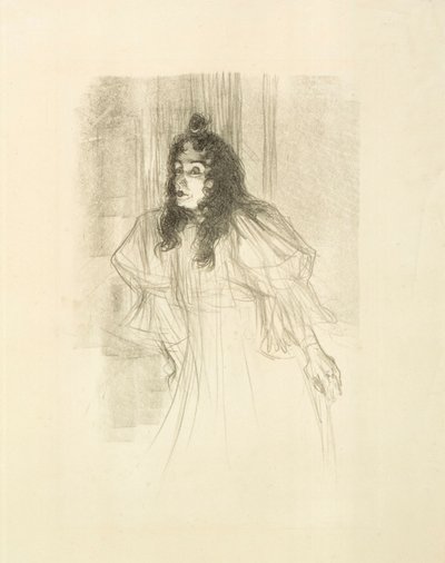 Miss May Befort mit offenem Haar von Henri de Toulouse-Lautrec