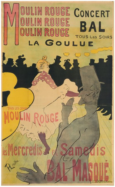 Moulin Rouge, La Goulue von Henri de Toulouse-Lautrec