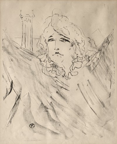 Porträts von Schauspielern und Schauspielerinnen: Dreizehn Lithografien: Sarah Bernhardt von Henri de Toulouse-Lautrec