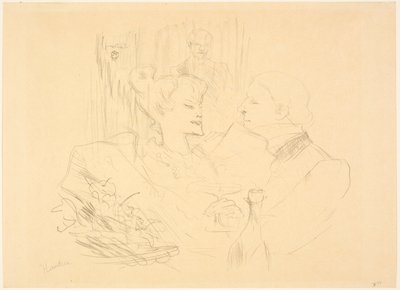 Abendessen in London von Henri de Toulouse-Lautrec