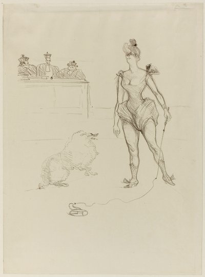 Der Tierbändiger vor dem Tribunal von Henri de Toulouse-Lautrec