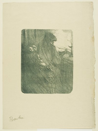 Die alten Flirts, aus Mélodies de Désiré Dihau von Henri de Toulouse-Lautrec