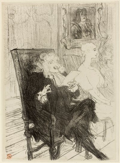Truffier und Moreno, in Les Femmes Savantes von Henri de Toulouse-Lautrec