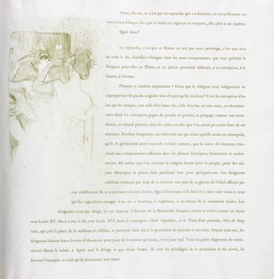 Yvette Guilbert - Französische Serie: Nr. 13 von Henri de Toulouse-Lautrec