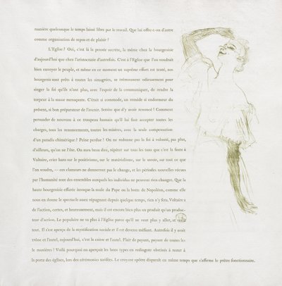 Yvette Guilbert - Französische Serie: Nr. 7 von Henri de Toulouse-Lautrec