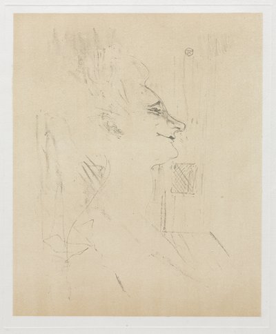 Yvette Guilbert betrunken von Henri de Toulouse-Lautrec