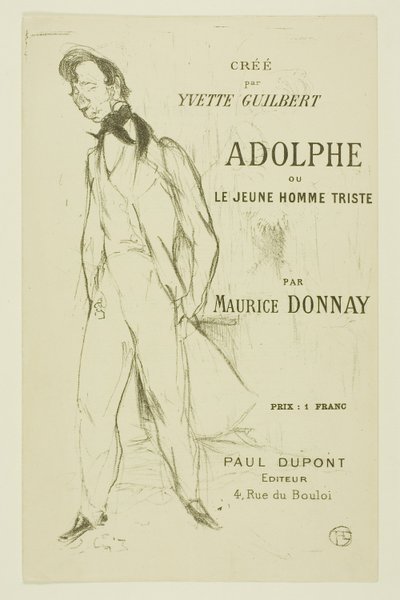 Adolphe—Der traurige junge Mann von Henri de Toulouse Lautrec