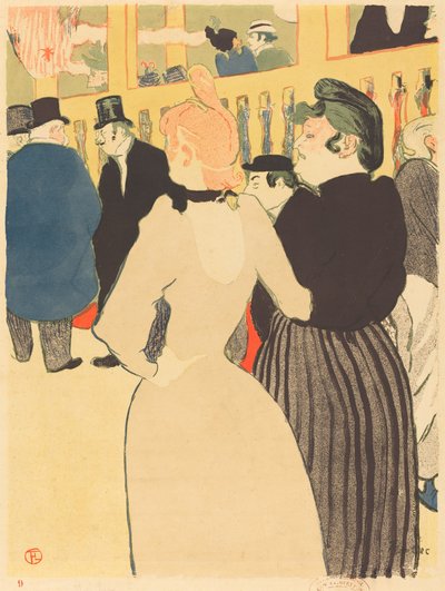 Im Moulin Rouge, la Goulue und ihre Schwester von Henri de Toulouse Lautrec
