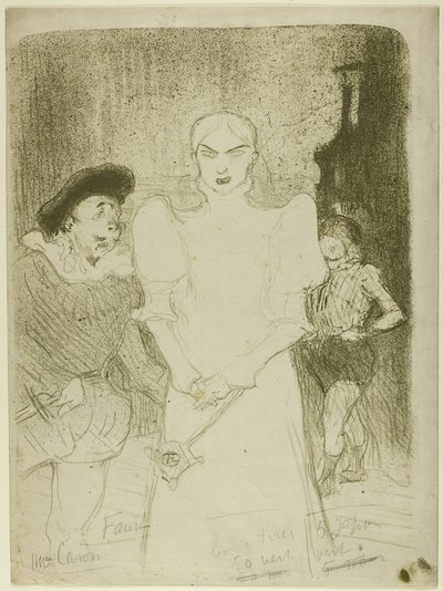 In der Oper: Madame Caron in Faust von Henri de Toulouse Lautrec