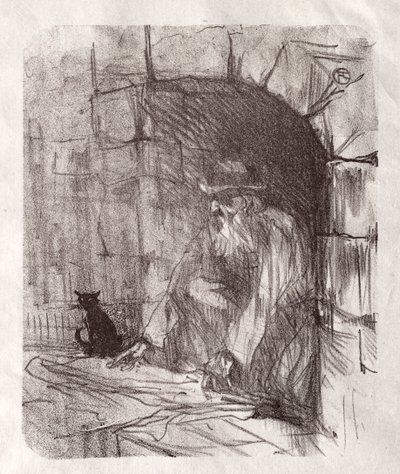 Am Fuße des Sinai: Eine Hinterstube in Krakau, 1898 von Henri de Toulouse Lautrec
