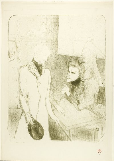 Brandès und le Bargy in Les Cabotins von Henri de Toulouse Lautrec