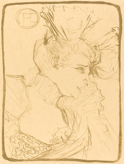 Büste von Fräulein Marcelle Lender (Mlle. Marcelle Lender, en buste) von Henri de Toulouse Lautrec