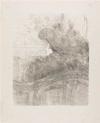 Cléo de Mérode, aus Treize Lithographies von Henri de Toulouse Lautrec
