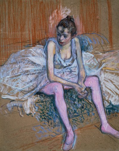 Tänzerin mit rosa Strümpfen, 1890 von Henri de Toulouse Lautrec