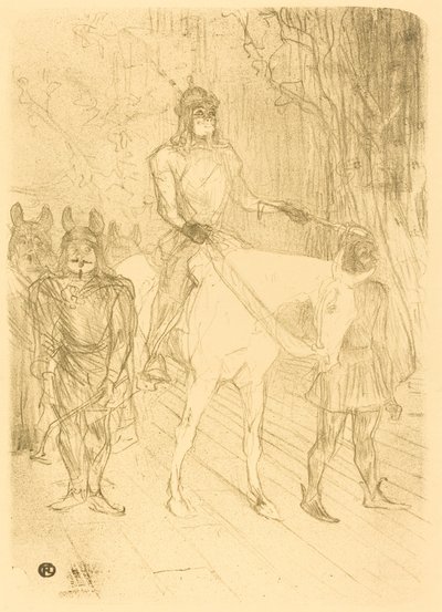 Eingang von Brasseur in "Chilperic" von Henri de Toulouse Lautrec