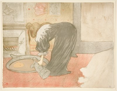 Femme au tub (Frau in der Wanne), aus der Serie Elles von Henri de Toulouse Lautrec
