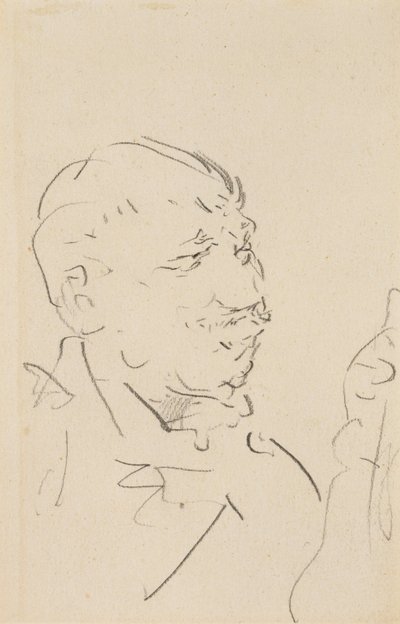 Kopf eines Mannes von Henri de Toulouse Lautrec