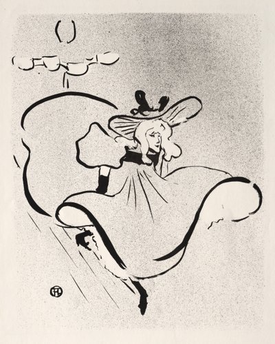 Jane Avril, 1893 von Henri de Toulouse Lautrec