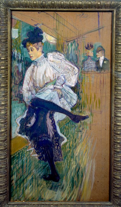 Jane Avril tanzt Jane Avril (1868-1943) war eine Tänzerin des Moulin Rouge von Henri de Toulouse Lautrec