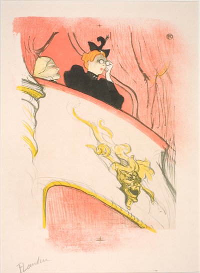 Die Loge mit dem goldenen Maskaron von Henri de Toulouse Lautrec