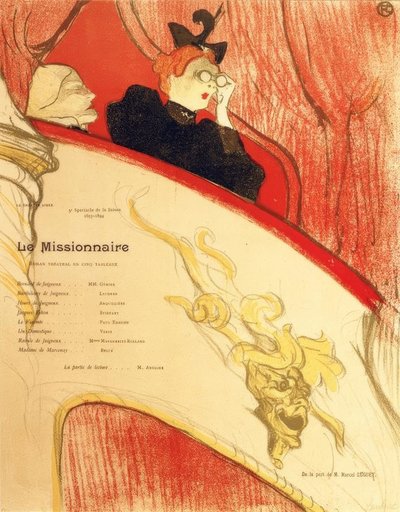 Die Loge im goldenen Mascron von Henri de Toulouse Lautrec
