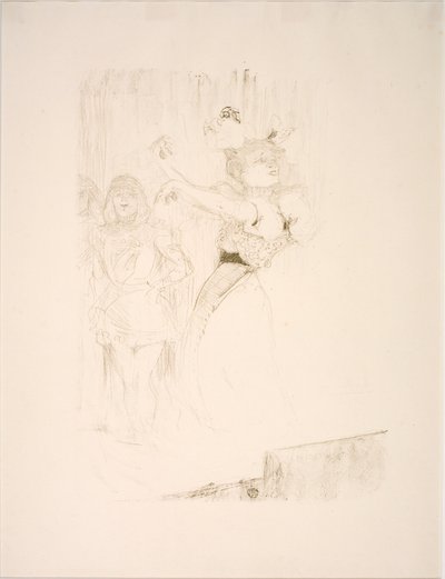 Lender tanzt den Bolero-Schritt, in Chilpéric von Henri de Toulouse Lautrec