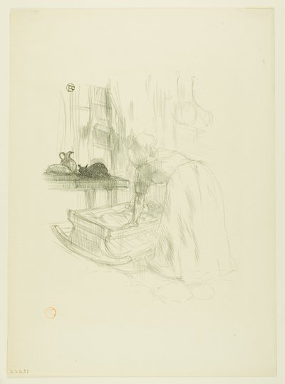 Wiegenlied, aus Mélodies de Désiré Dihau von Henri de Toulouse Lautrec