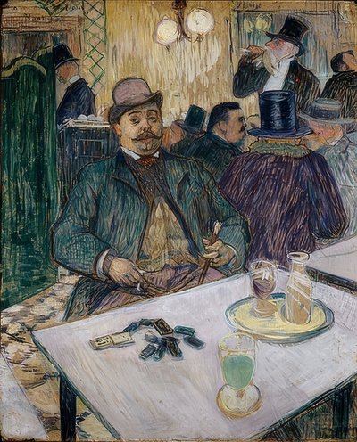 Monsieur Boileau in einem Café. 1893 von Henri de Toulouse Lautrec
