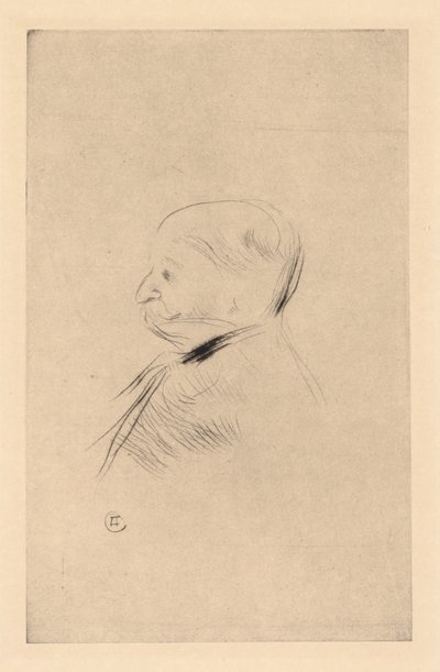Porträt eines Mannes, 1898 gedruckt 1927 von Henri de Toulouse Lautrec