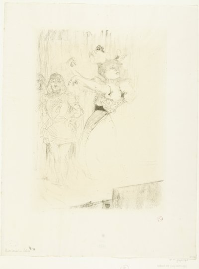 Porträt der Schauspielerin Marcelle Lender beim Boléro-Tanz in der Oper Chilpéric von Henri de Toulouse Lautrec
