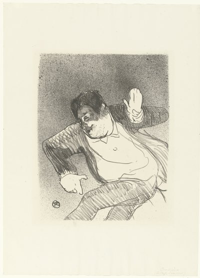 Porträt des Komikers Caudieux tanzend im Petit Casino von Henri de Toulouse Lautrec