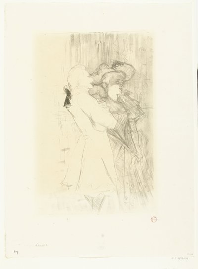 Porträt der Sänger Marcelle Lender und Numa Auguez in der Operette La Chanson de Fortunio von Henri de Toulouse Lautrec