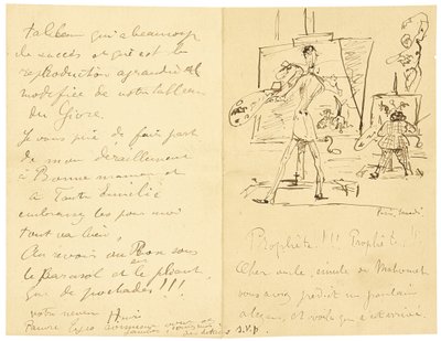 Princeteau und Lautrec von Henri de Toulouse Lautrec
