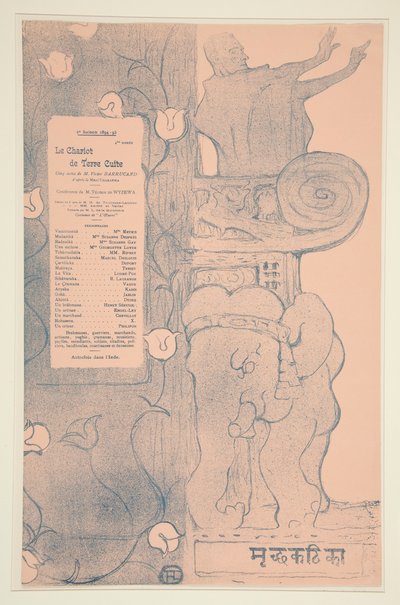 Programm des Tonwagen von Henri de Toulouse Lautrec