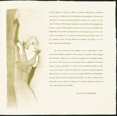 Yvette Guilbert von Henri de Toulouse Lautrec