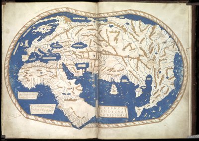 Weltkarte, ca. 1490 von Henricus Martellus Germanus