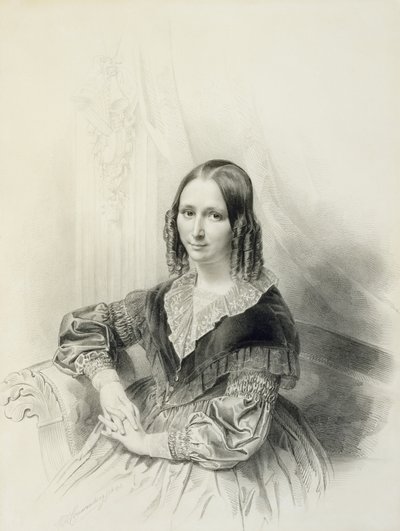 Porträt von Suzanne Herckenrath, 1843 von Henricus Wilhelmus Couwenberg