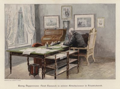Otto von Bismarck in seinem Arbeitszimmer in Friedrichsruh, Deutschland von Henriette Deppermann