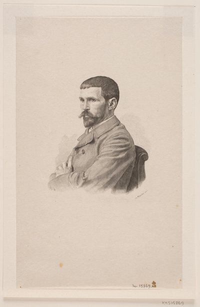Porträt des Malers P. A. J. Dagnan-Bouveret von Henrik Arnold Hamilkar Sørensen