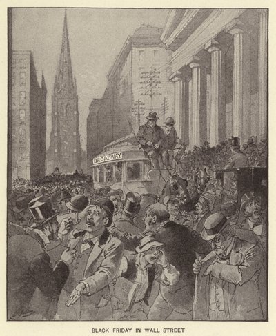 Schwarzer Freitag an der Wall Street von Henry Alexander (after) Ogden