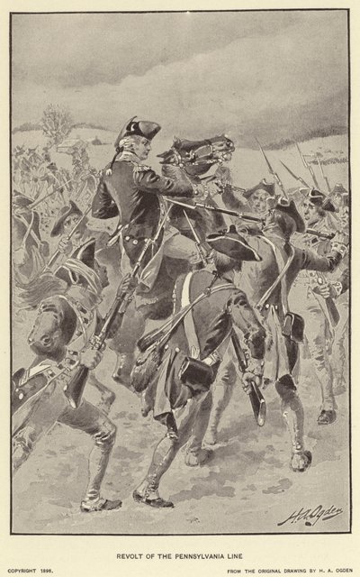 Aufstand der Pennsylvania-Linie von Henry Alexander (after) Ogden
