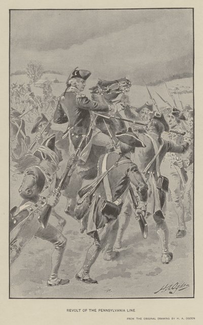 Aufstand der Pennsylvania-Linie von Henry Alexander (after) Ogden
