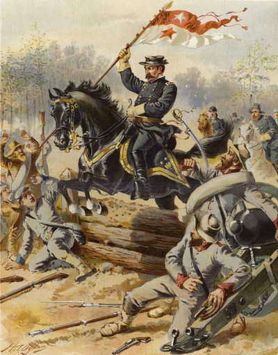 Sheridan bei Five Forks von Henry Alexander (after) Ogden