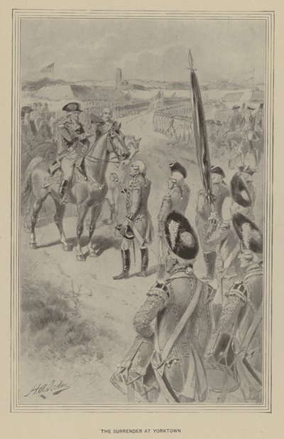 Die Kapitulation von Yorktown von Henry Alexander (after) Ogden