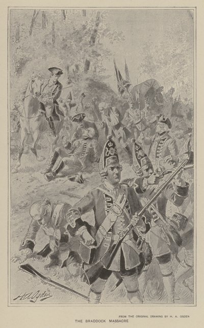 Das Massaker von Braddock von Henry Alexander Ogden