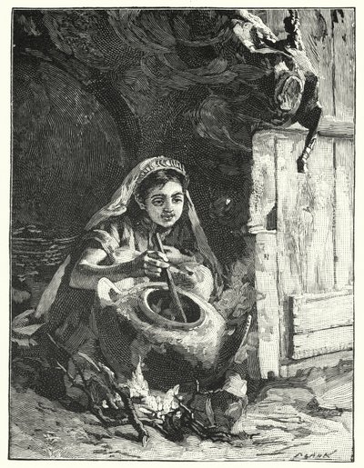 Ein siedender Topf oder Kessel (Lithografie) von Henry Andrew Harper