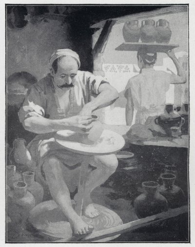 Ein östlicher Töpfer (Lithografie) von Henry Andrew Harper